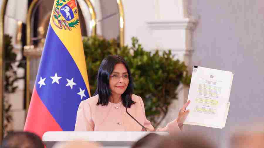 Delcy Rodríguez anunció decreto de conmoción exterior
