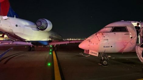 aviones chocaron en el aeropuerto LaGuardia