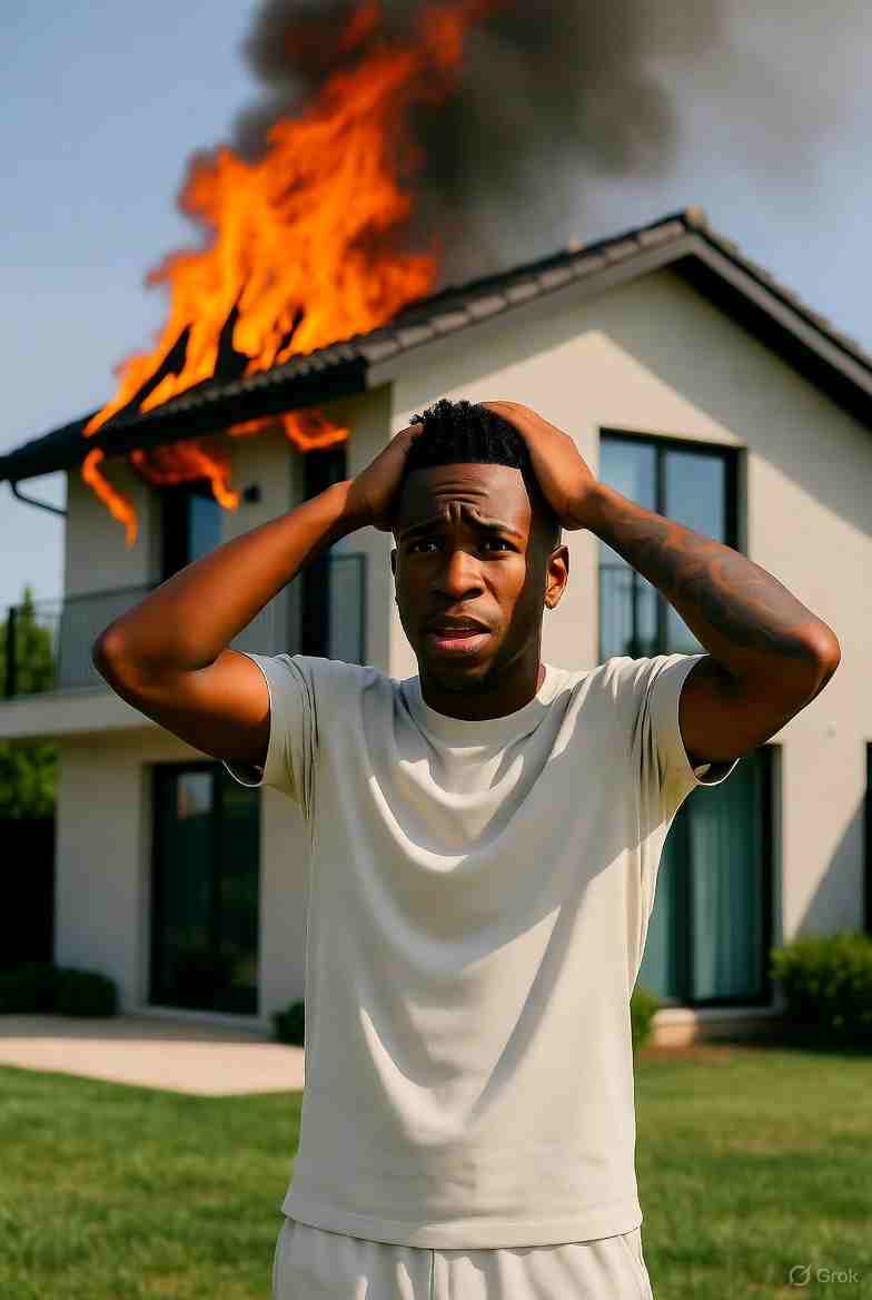 Incendio en la casa de Vinicius Junior en Madrid