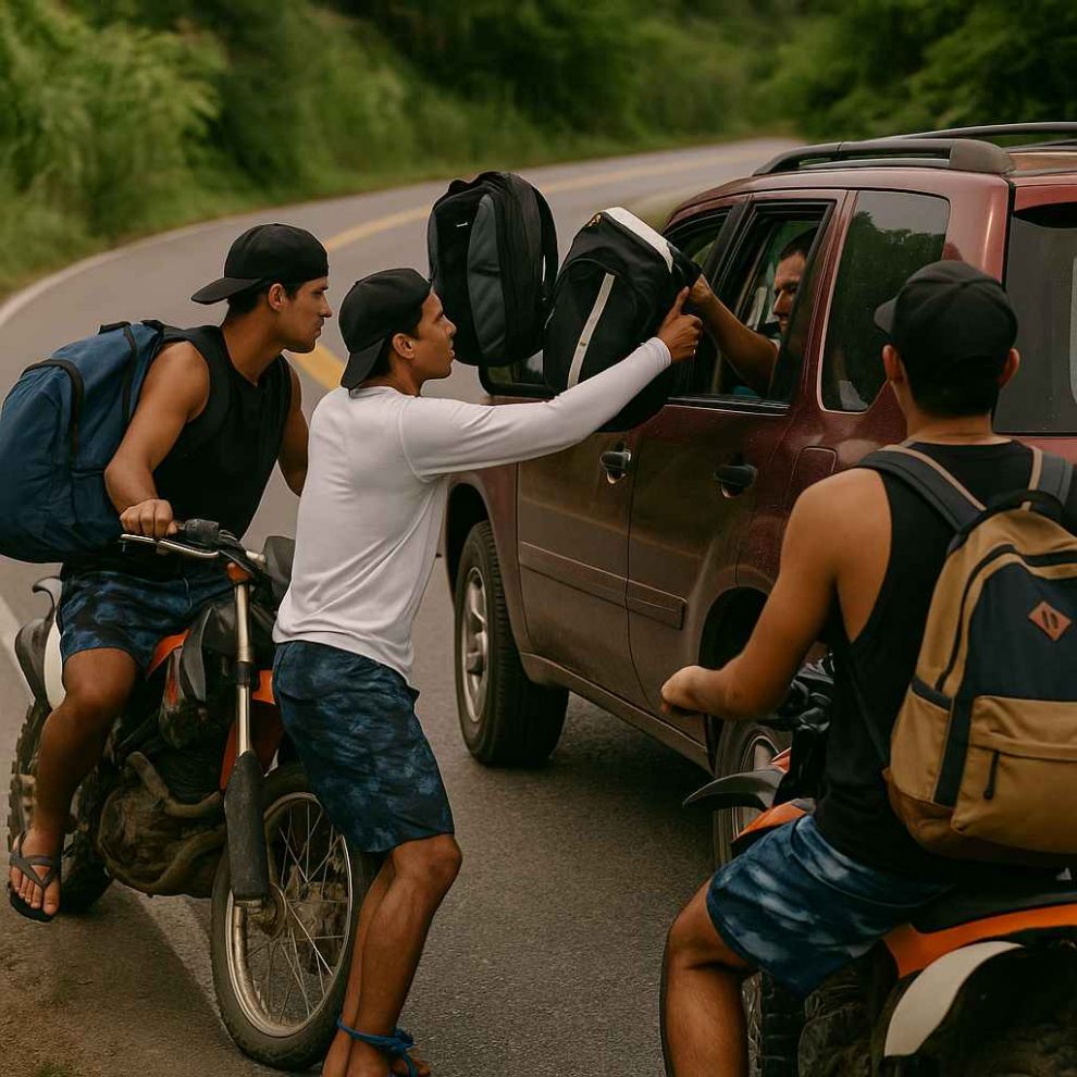 Surfistas devolvieron bolsos caídos en Ocumare