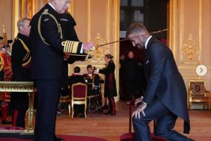David Beckham nombrado caballero por el rey Carlos III