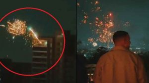 Buscan responsables por fuegos artificiales en Medellín