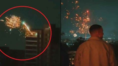 Buscan responsables por fuegos artificiales en Medellín