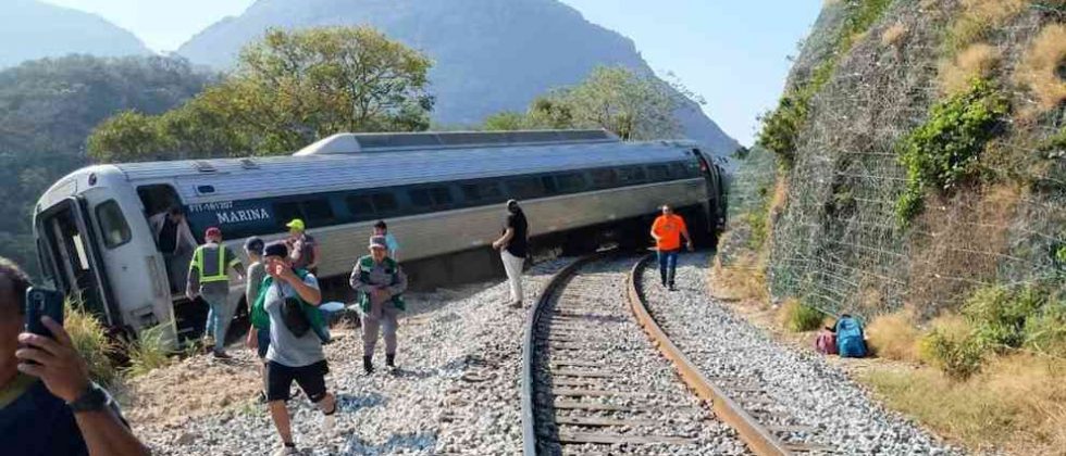 Tren Interoceánico descarrilado en Oaxaca
