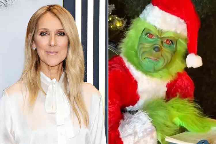 Céline Dion se disfrazó del Grinch en Navidad