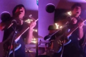 cantante se electrocuta en pleno concierto en Perú