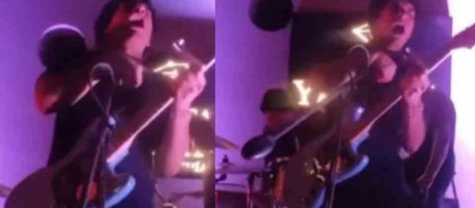 cantante se electrocuta en pleno concierto en Perú