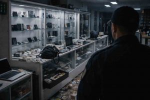 Vigilante robaba equipos electrónicos y dinero en efectivo de una tienda en Antímano