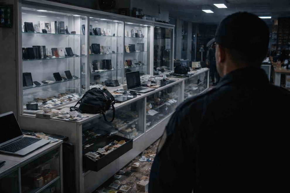 Vigilante robaba equipos electrónicos y dinero en efectivo de una tienda en Antímano