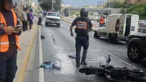 accidente en prados del este con moto