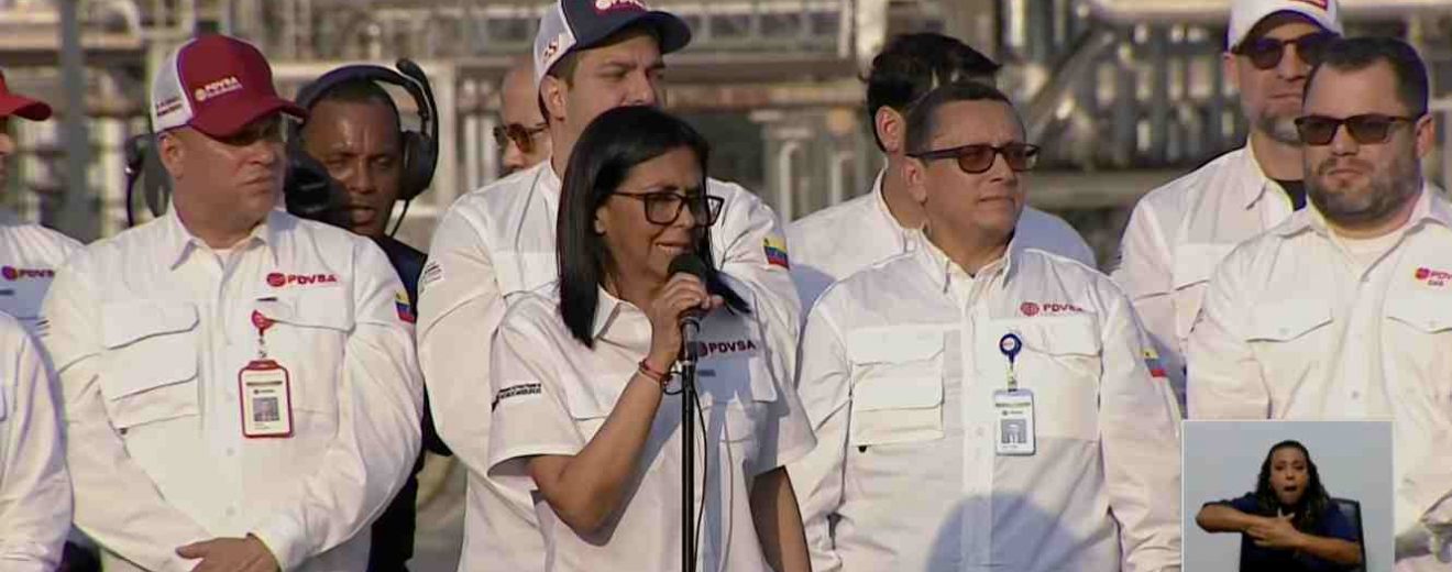 Delcy Rodriguez puerto La Cruz