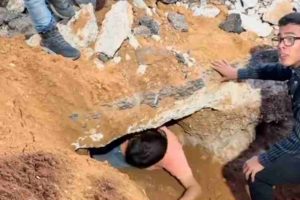 Descubren túnel subterráneo en Valle de la Pascua