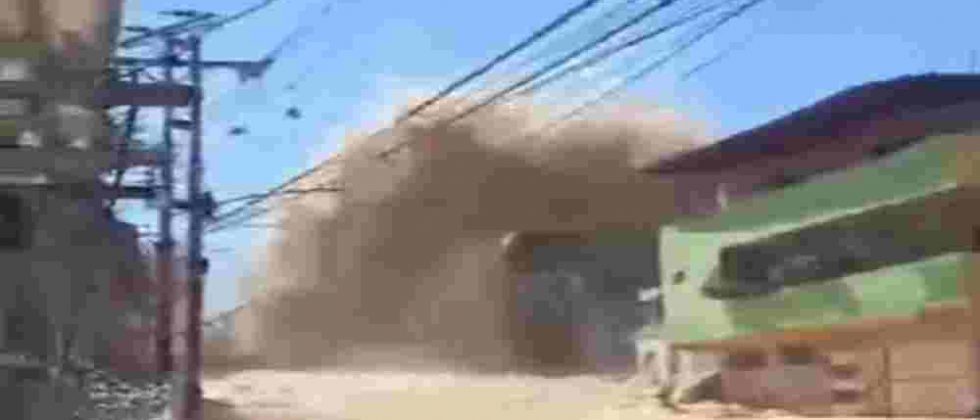 Rotura de tubo matriz en Los Valles del Tuy