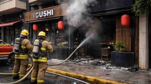 Incendio en restaurante de Sushi