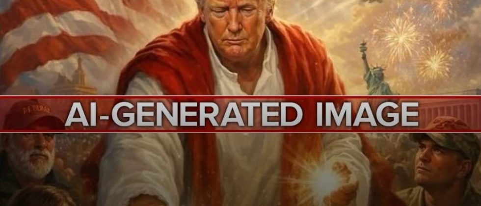 Trump eliminó imagen donde aparecía como Jesucristo