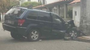 Mujer lesionada en choque en La Viña