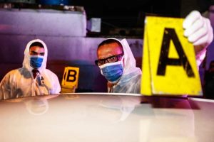 agentes del Cicpc en escena del crimen