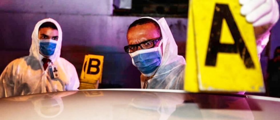 agentes del Cicpc en escena del crimen