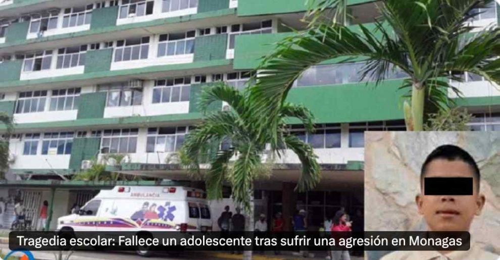 Un adolescente murió tras recibir un botellazo durante una pelea dentro de un liceo en Monagas.