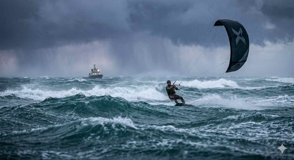 Buscan a kitesurfista venezolano