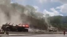 Colisión entre camiones en la ARC