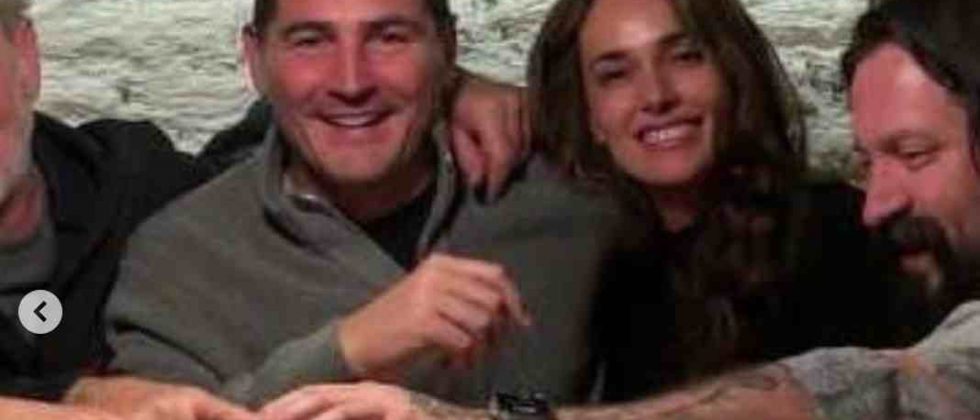Iker Casillas e Irene Esser cenando
