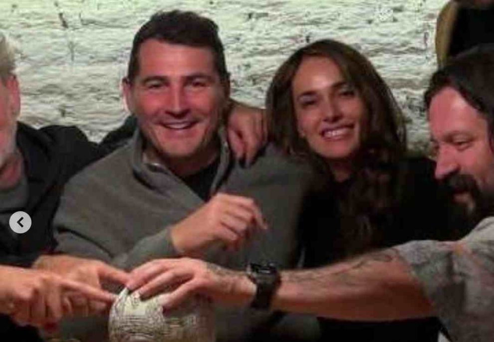 Iker Casillas e Irene Esser cenando