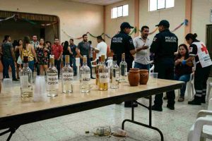 tequila adulterado en una fiesta