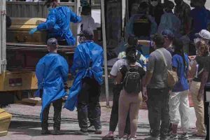 terremoto venezuela. Personal forense