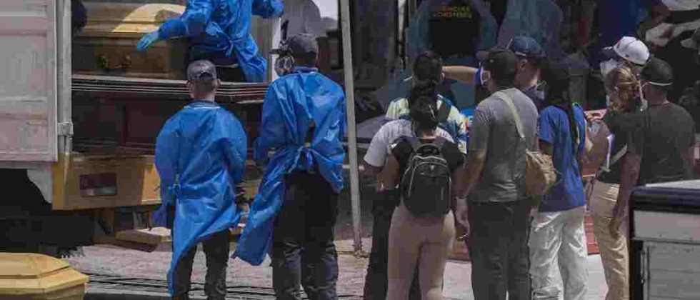 terremoto venezuela. Personal forense