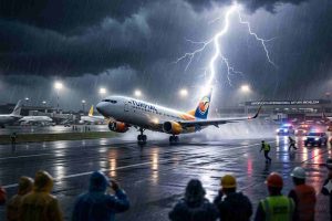 Rayo impacta avión en el Aeropuerto de Valencia