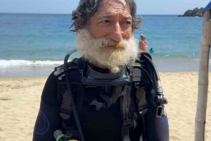 topo mexicano buceando en Venezuela