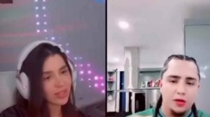 Davis Flow y Emma Coronel. Coqueteo en vivo
