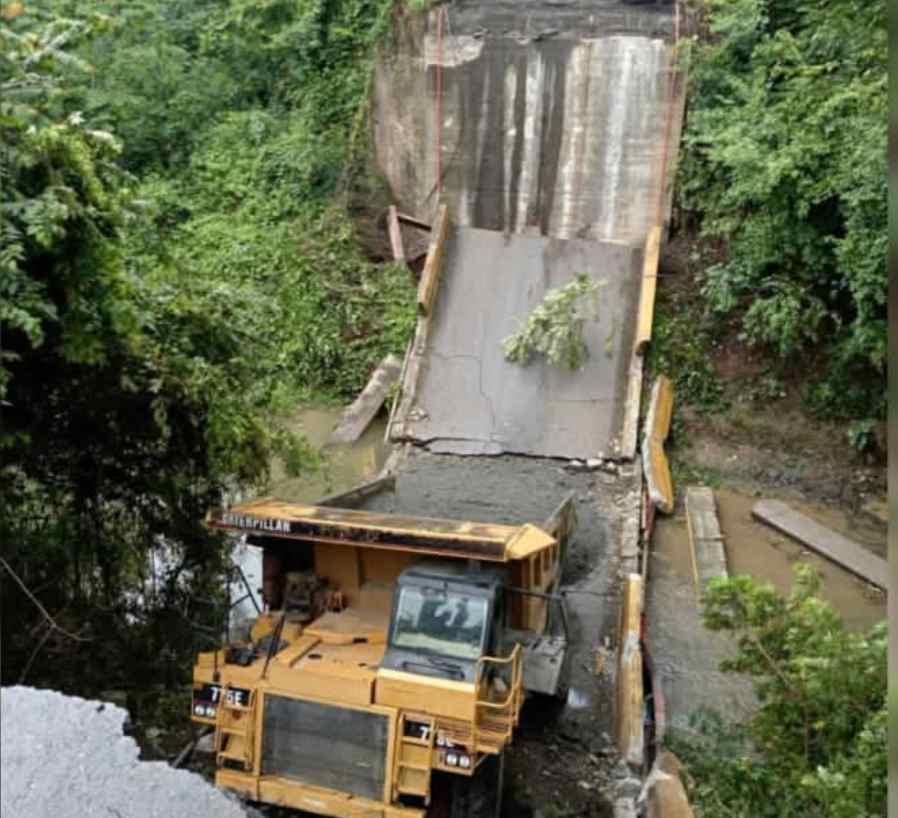 Colapsó puente entre Aragua y Guárico este viernes