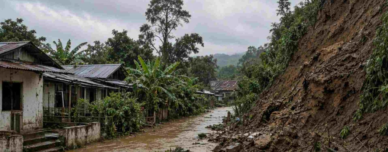 Lluvias dejan 76 viviendas afectadas