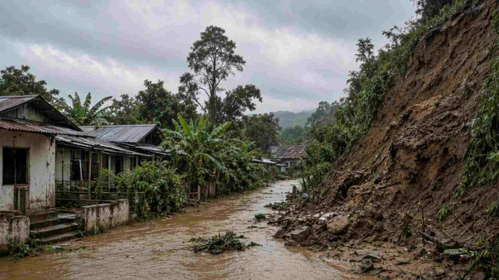 Lluvias dejan 76 viviendas afectadas