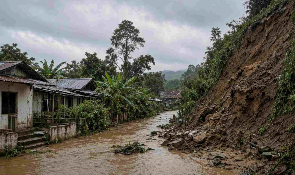 Lluvias dejan 76 viviendas afectadas