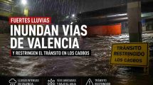 Fuertes lluvias inundan vías de Valencia y restringen el tránsito en Los Caobo