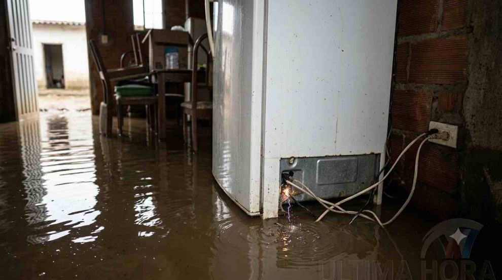 Mujer murió electrocutada durante inundación en Yaracuy al intentar desconectar su nevera