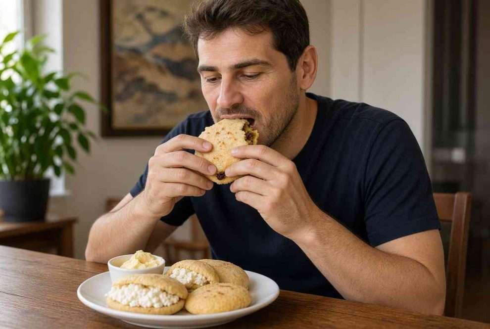Iker Casillas come arepas venezolanas