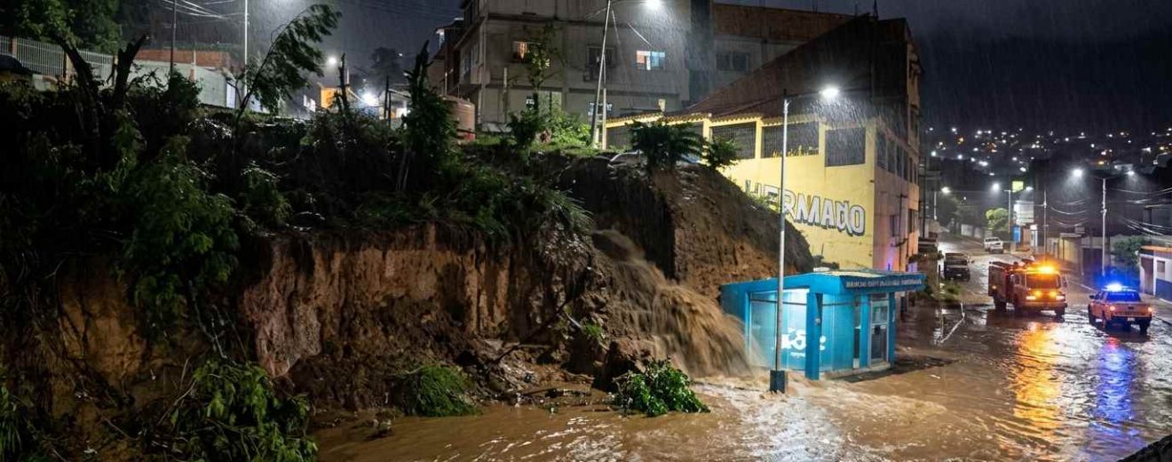 Lluvias causaron anegaciones en Las Tejerías, Aragua