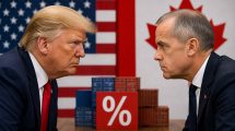 Donald Trump y Mark Carney enfrentados por los aranceles comerciales entre Estados Unidos y Canadá