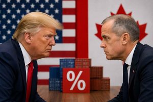 Donald Trump y Mark Carney enfrentados por los aranceles comerciales entre Estados Unidos y Canadá