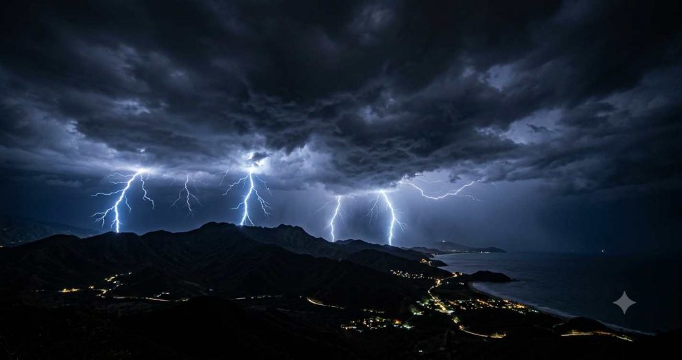 Fuertes lluvias en Aragua y Altos Mirandinos dejan apagones y anegaciones