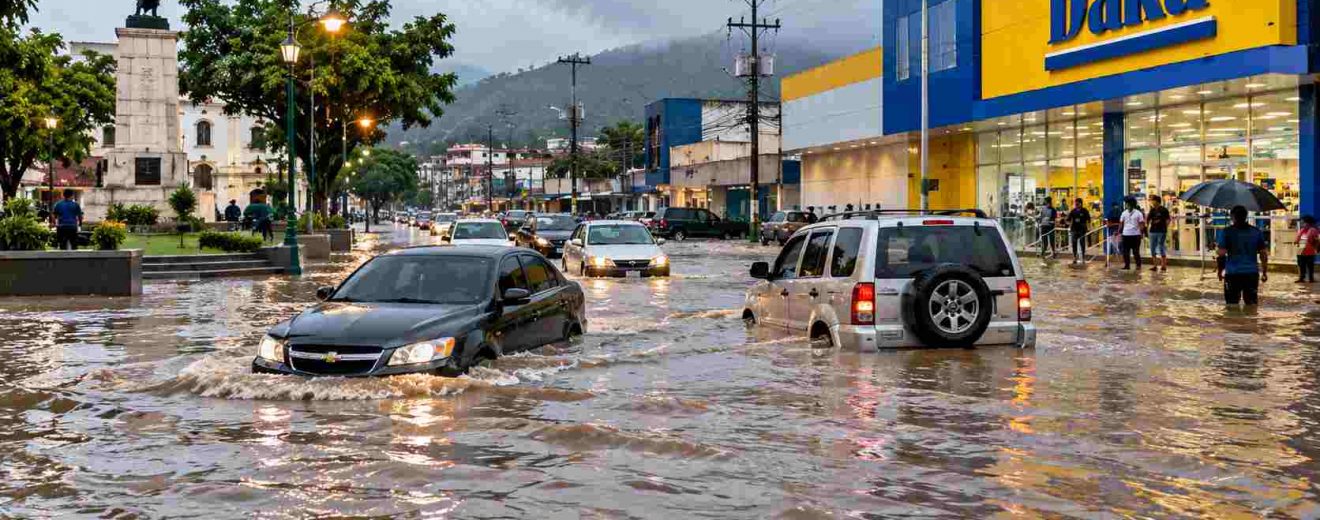 Fuertes lluvias provocan inundaciones en Maracay y Cagua