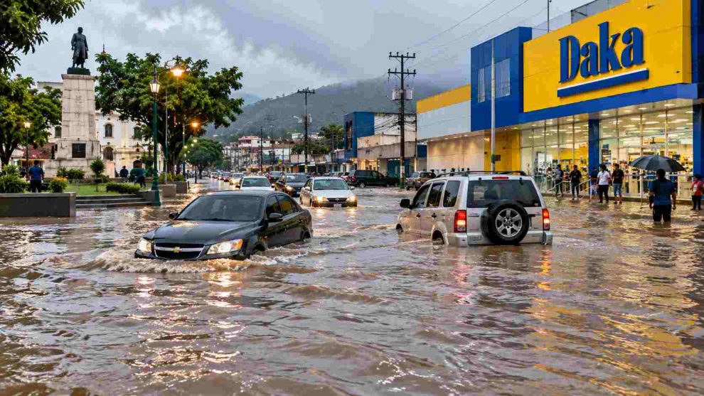 Fuertes lluvias provocan inundaciones en Maracay y Cagua