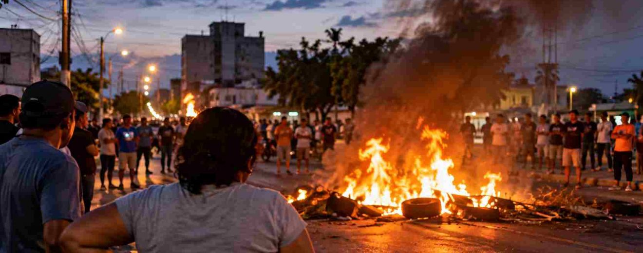 protestas por apagones