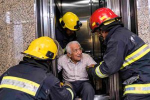 rescate en un ascensor