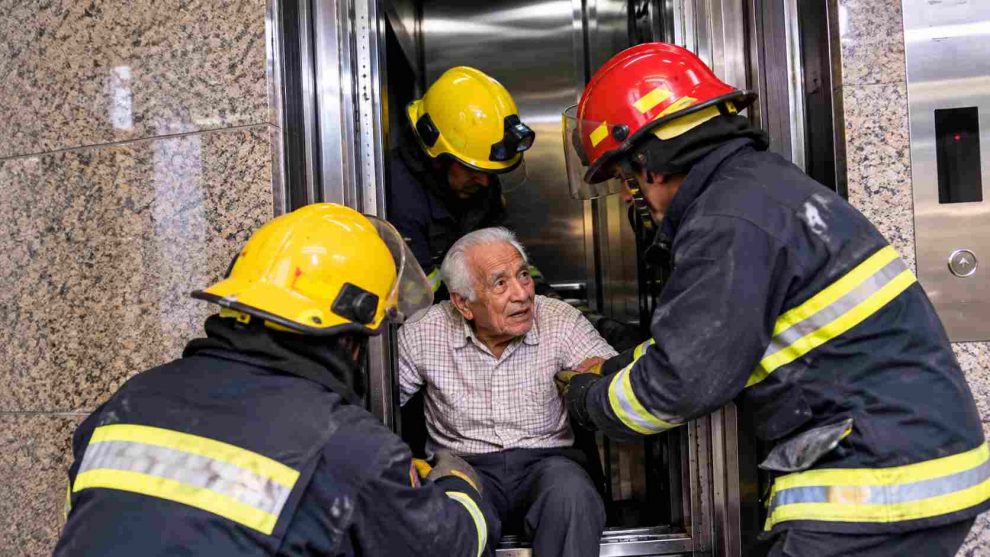 rescate en un ascensor