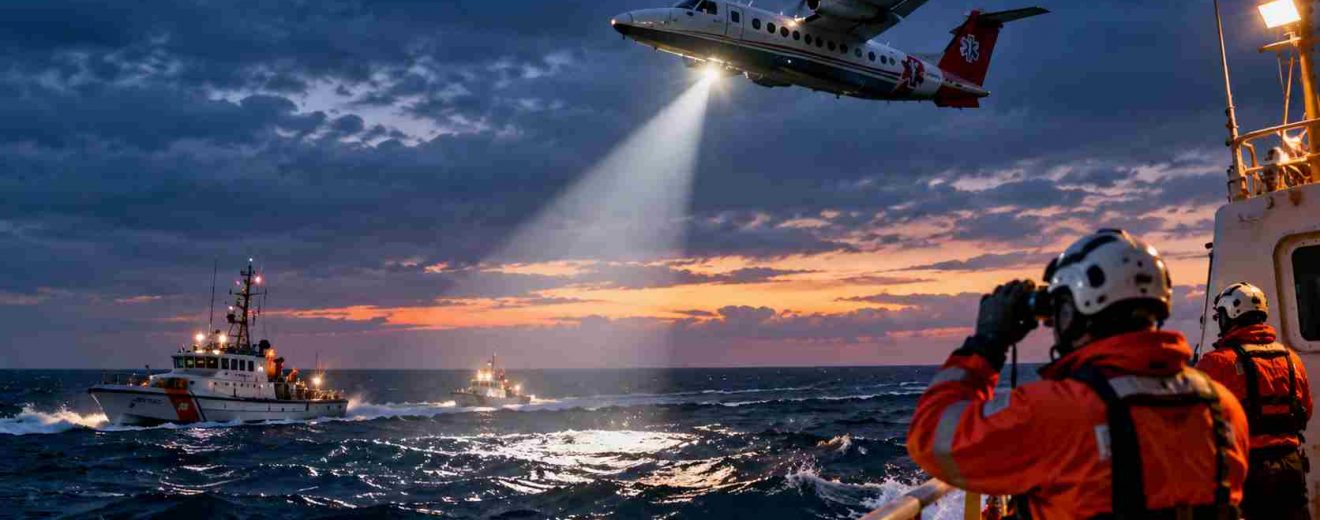 Buscan avión en altmar